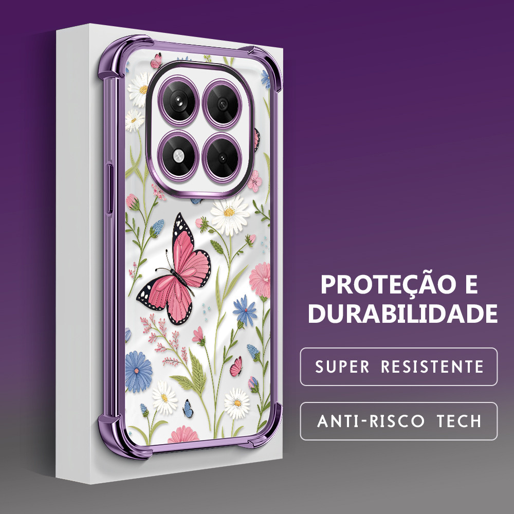 Capinha Para Xiaomi Redmi Note 14 Pro 5G Capa De Celular Case Macia Anti Choque Transparente Protetora FS 0025 em Oferta na Shopee