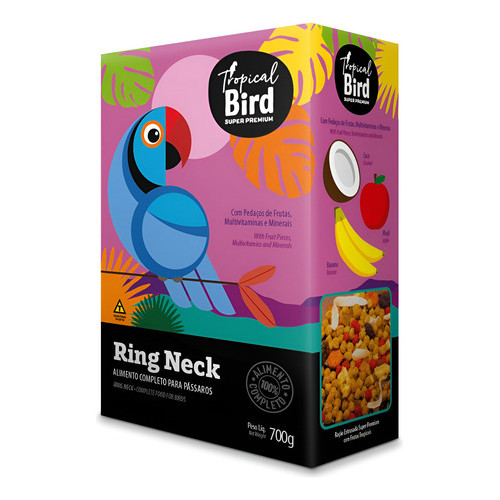 Ração Tropical Bird Para Ring Neck Zootekna 700g