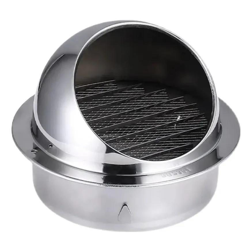 Grelha Tampa Ventilação Exaustor Grade C/ Tela Inox Ar 150Mm