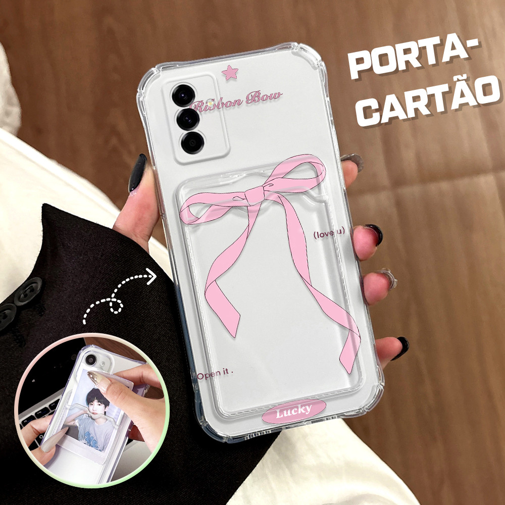 Capinha Para Samsung Galaxy A56 5G Capa De Suporte De Cartão De Silicone Transparente Case 6081 KB em Oferta na Shopee