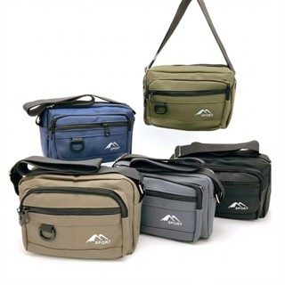 Bolsa Transversal Masculina 26cm Impermeável de Nylon com Vários Compartimentos para Viagem Esporte e Passeio em Oferta na Shopee