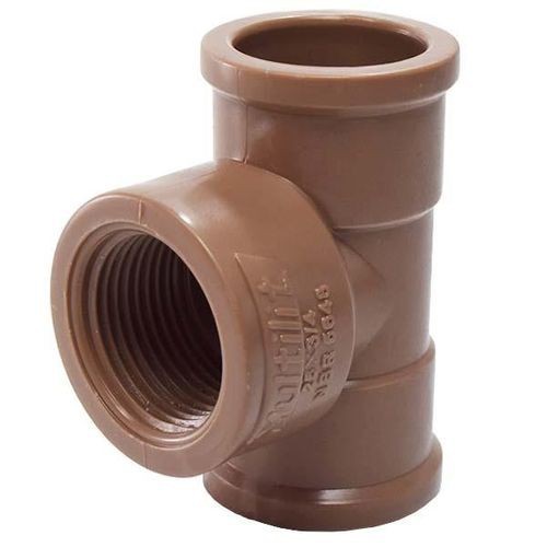 TE SOLDÁVEL MARROM LR (LADO ROSCA) 25X3/4 TUBOZAN