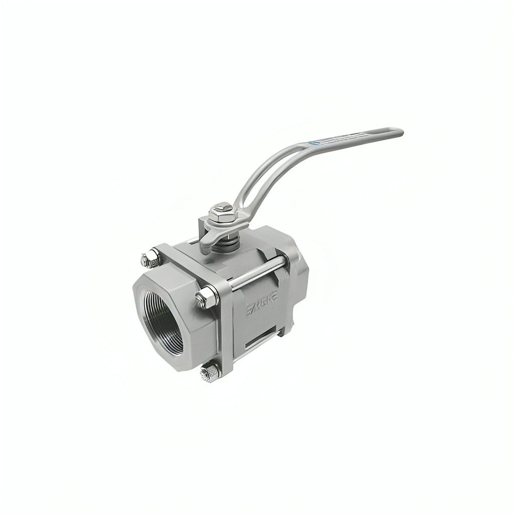 VÁLVULA ESFERA TRIPARTIDA CF8 (INOX) PASSAGEM PLENA CL300 SI 1.1/4 BSP