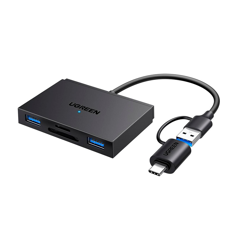 Leitor Cartão Ugreen SD TF USB-A/C 3.0 Hub Alta Velocidade em Oferta na Shopee