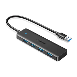 Hub USB 3.0 Ugreen 4 Portas Ultra Fino Adaptador PC Notebook