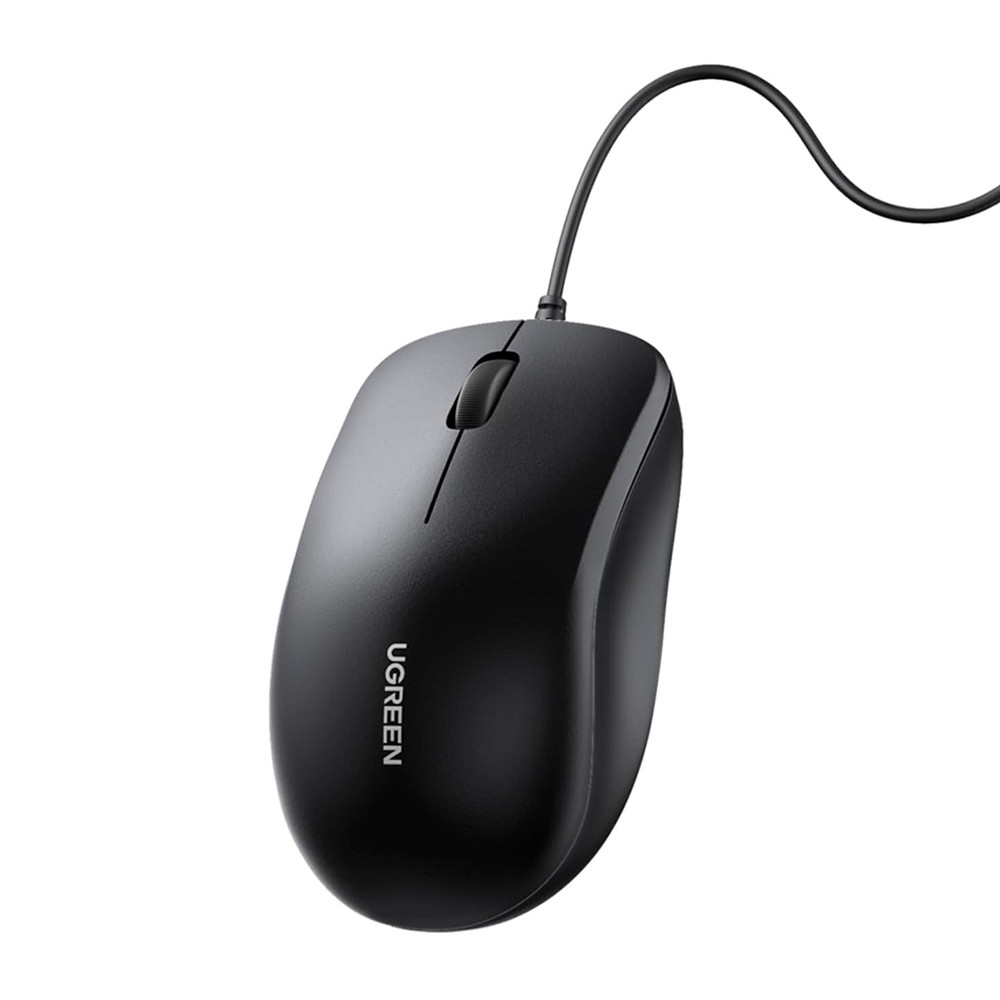 Mouse com Fio USB Ugreen Silencioso 1200 DPI 3 Botões p/PC