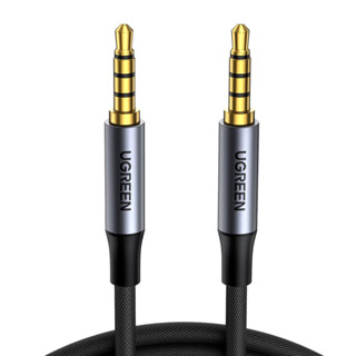 Cabo Áudio Auxiliar P2 Estéreo Ugreen Trançado 90cm Preto em Oferta na Shopee