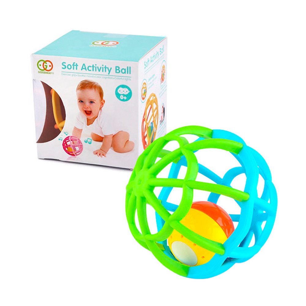 Bola de Chocalho Macia Life G106 Brinquedo Bebê Luz Música em Oferta na Shopee