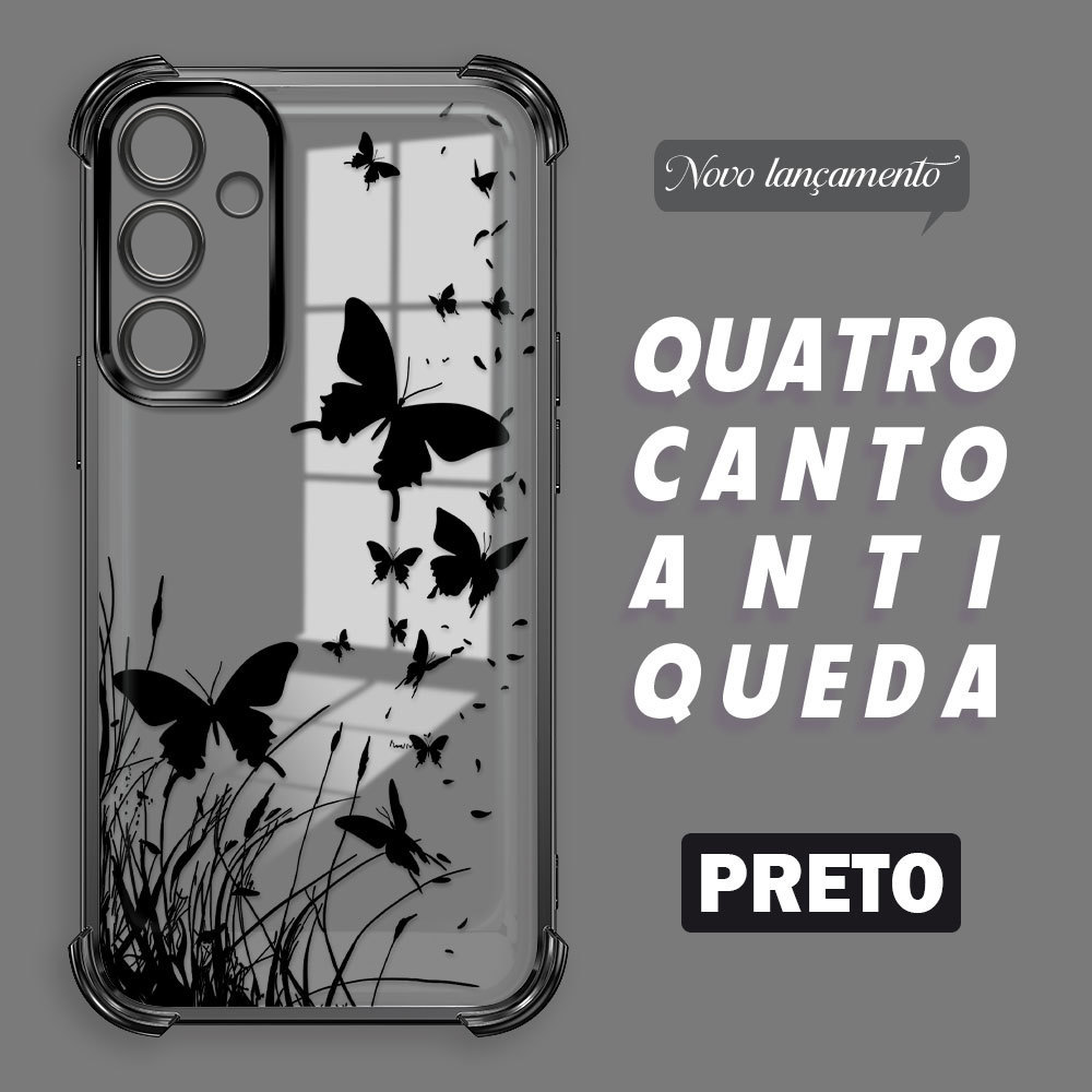 Capinha Para  Samsung Galaxy A16 4G 5G Capa Estampada Anti Choque Protetora Transparente Case FS0767 em Oferta na Shopee