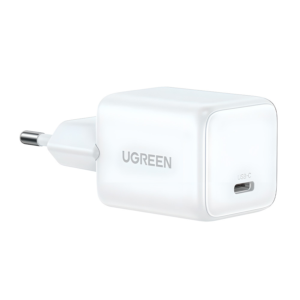 Carregador Ugreen 20W USB-C GaN PD3.0 QC4 Rápido Branco em Oferta na Shopee