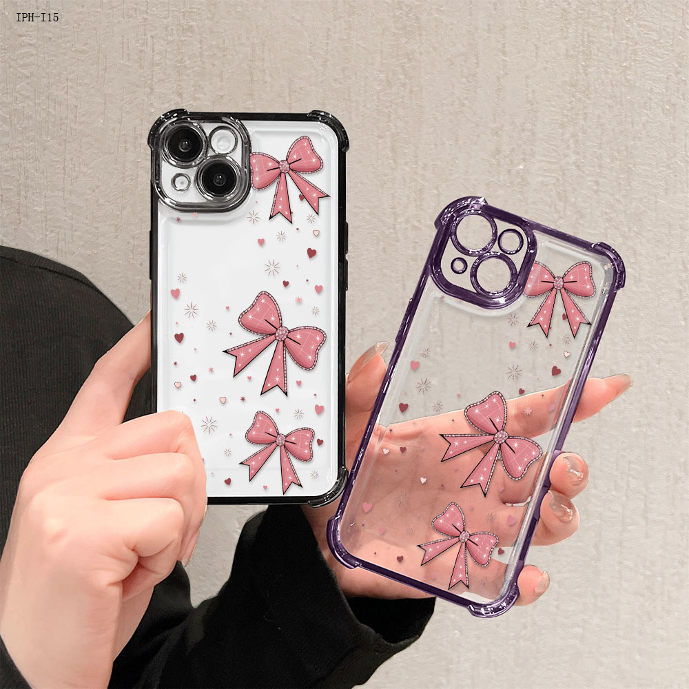 Capinha Para iPhone 17 17E 16 16E 15 14 13 12 11 XR 7 8 SE Pro Max Plus Case Anti Impacto Transparente Capa FS 0788