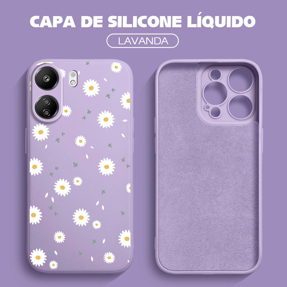 Capinha Silicone Para Xiaomi Redmi 13C 4G Capa De Celular Anti Choque Capinhas Macia Case YT 0230