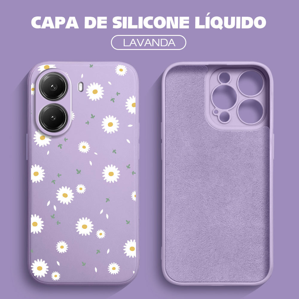 Capinha Silicone Para Xiaomi Poco X7 Pro 5G Capa De Celular Anti Choque Capinhas Macia Case YT 0230