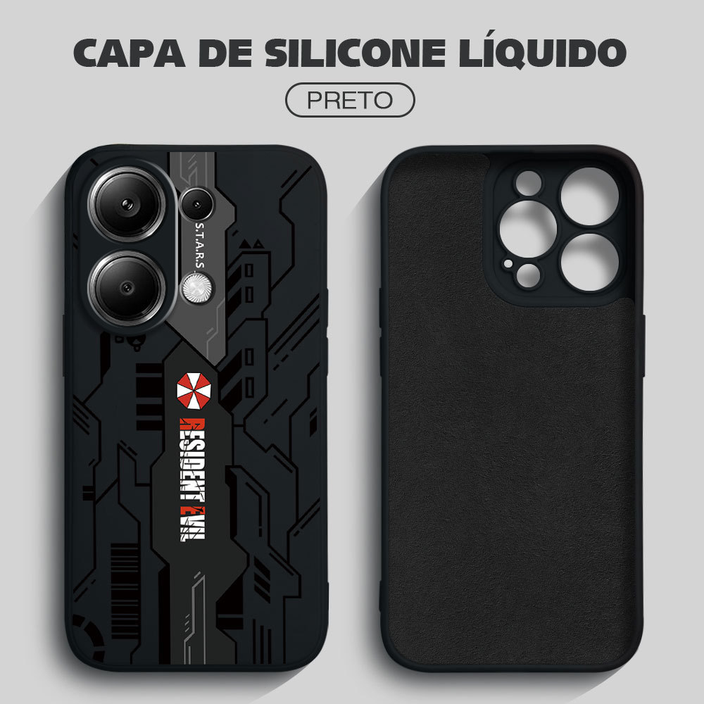 Capinha Silicone Para Xiaomi Redmi Note 13 Pro 4G Capa De Celular Anti Choque Capinhas Macia Case YT 0227