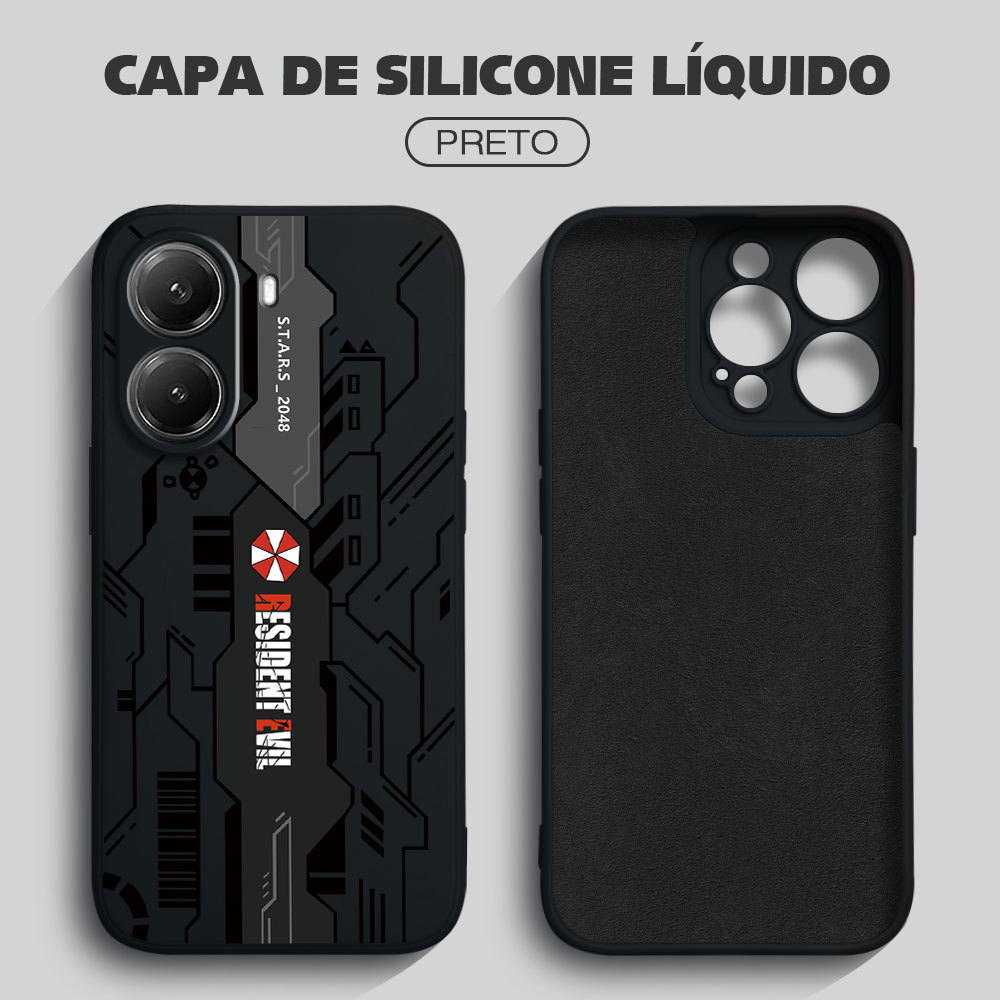 Capinha Silicone Para Xiaomi Poco X7 Pro 5G Capa De Celular Anti Choque Capinhas Macia Case YT 0227