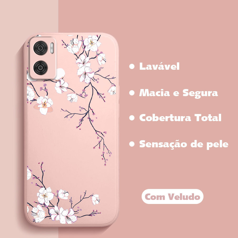 Capinha Capa Para Motorola Moto E22 Case De Celular Liquid Silicone Proteção Macia YT 0231 em Oferta na Shopee