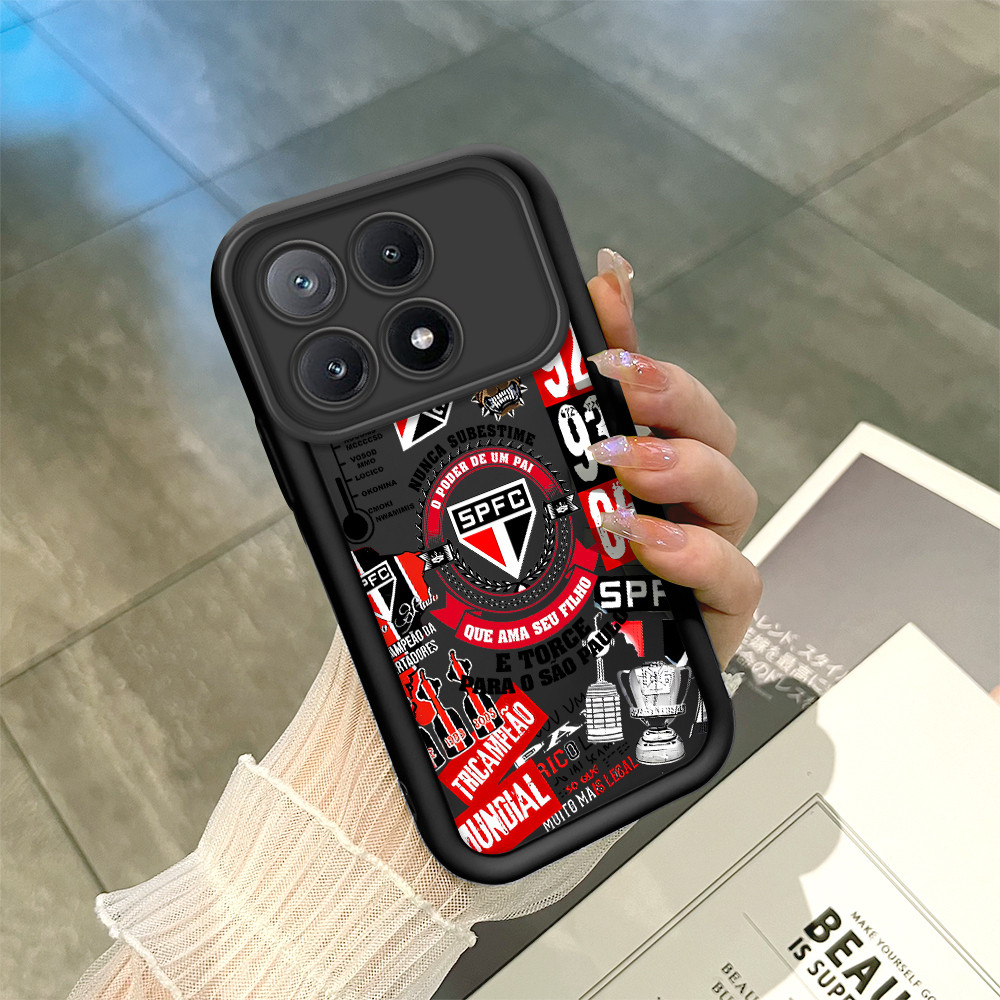 Capinha Para Xiaomi Poco X6 Pro 5G Capa De Celular Macia Silicone Protetora Preta Case BTY 6974 em Oferta na Shopee