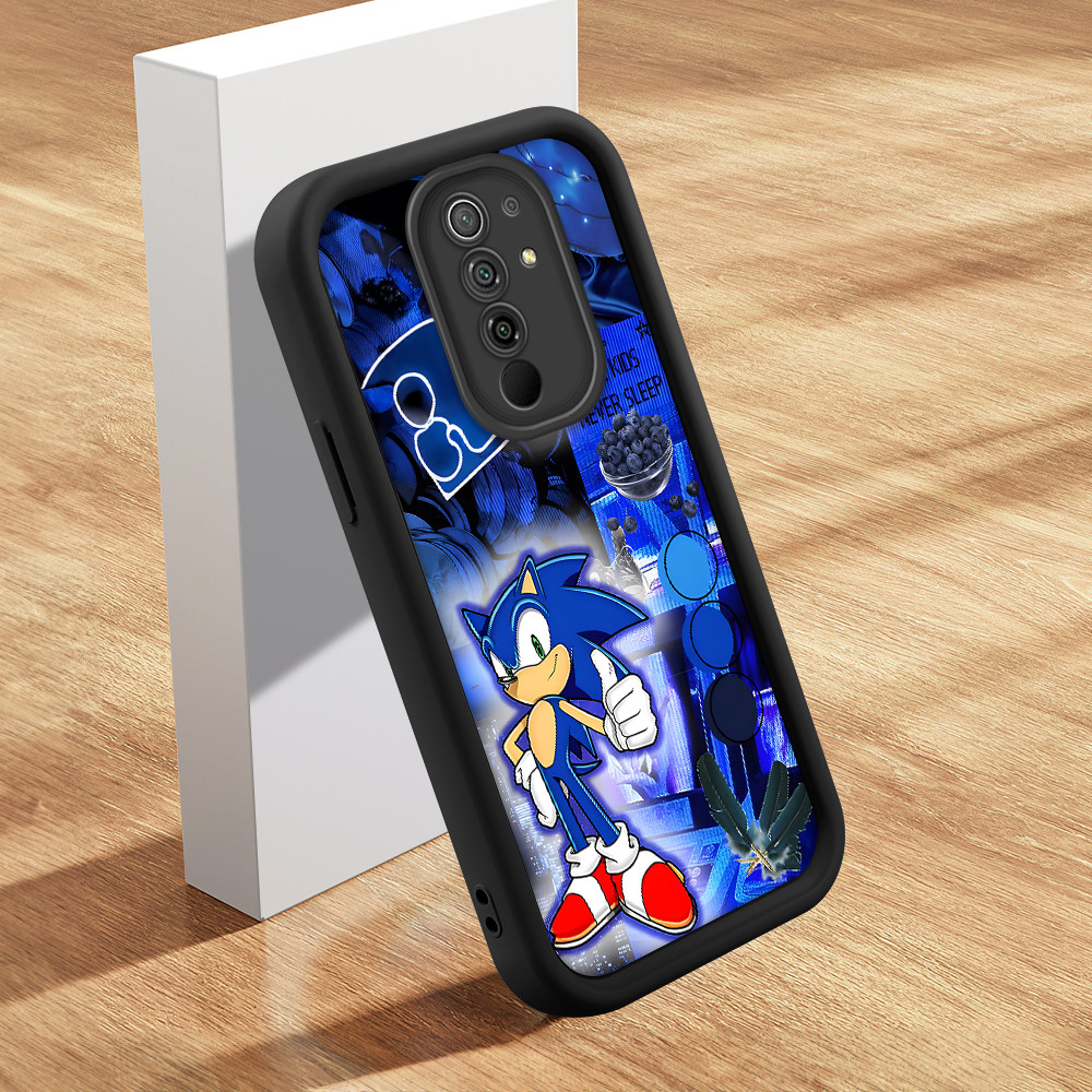 Capinha Para Xiaomi Redmi 9 Capa De Celular Macia Silicone Protetora Preta Case BTY 6851