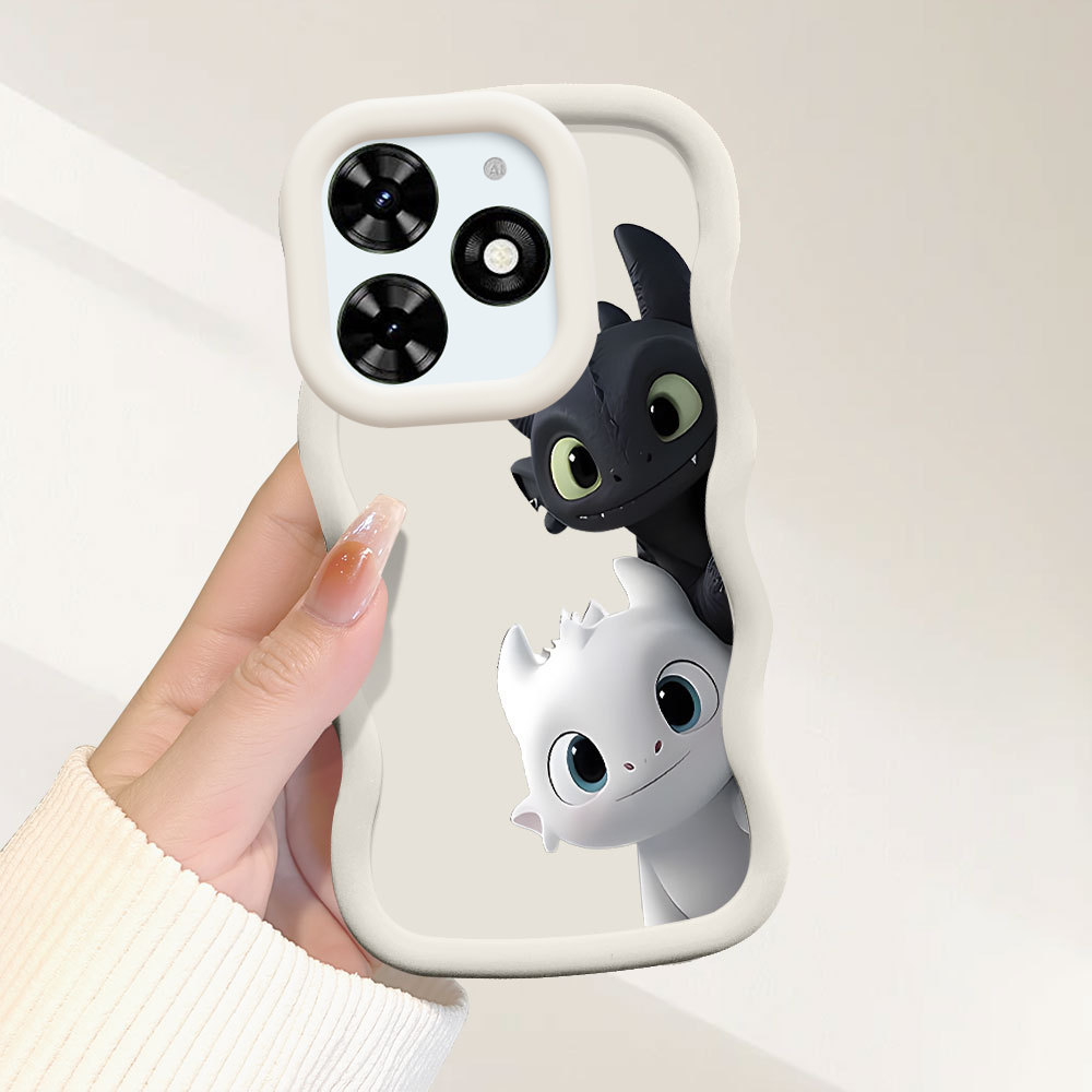 Capa Para Infinix Smart 8 Pro HD Plus Hot 40i Capinha Macia De Silicone Celular Dragon 0328 MKL