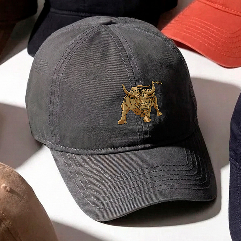 Boné masculino baseball Touro de Wall Street Bronze Mercado Financeiro