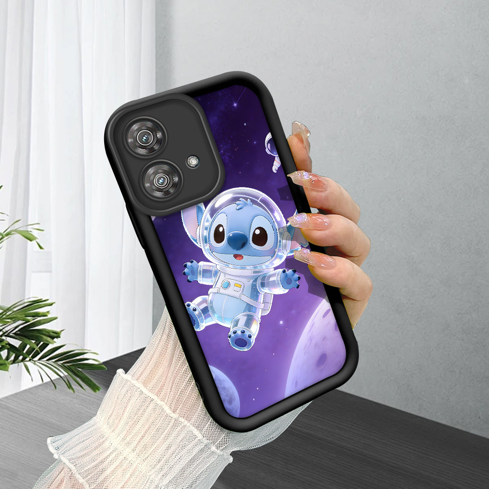 Capa Para Motorola Moto Edge 40 Neo 5G Capinha De Celular Fofa Stitch Decorada Silicone 7008