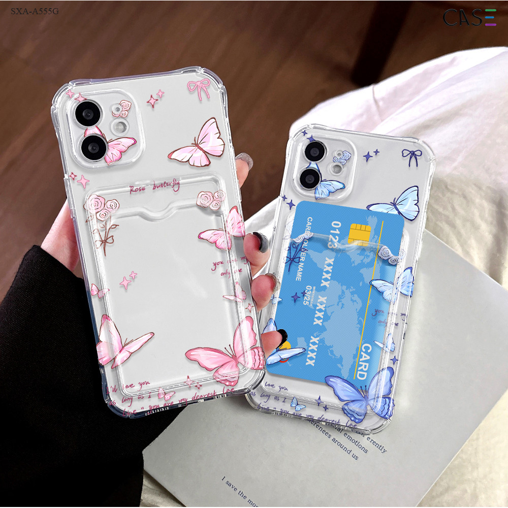 Capinha Porta Cartões Para Samsung Galaxy A25 A35 A32 A30 A20 A23 A22 A21S 4G 5G KB6109