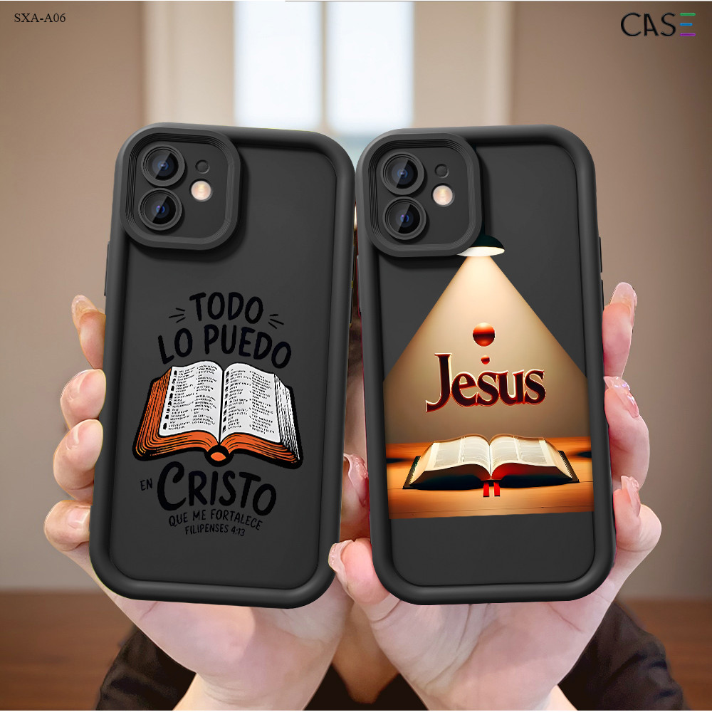 Capinha Tema bíblico Para Samsung Galaxy A06 A07 A05 A05S A04E A03S A03 Core 4G 5G Capa de Anti-queda Celular TY6995 em Oferta na Shopee