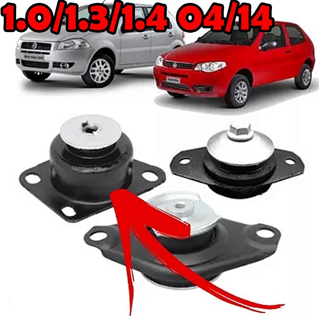 COXIM CÂMBIO MOTOR SUPORTE PALIO SIENA STRADA 04/14 1.0/1.3/1.4 FIRE 04 05 06 07 08 09 10 11 12 13 14 80175 SHOCKBRAS