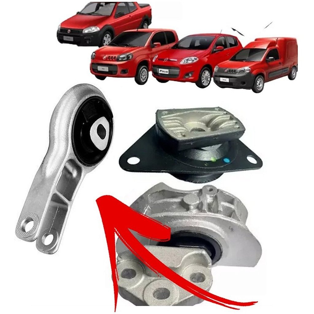 COXIM CÂMBIO MOTOR SUPORTE NOVO UNO FIORINO MOBI PALIO EVO 12/22 1.4 8V 12 13 14 15 16 17 18 19 20 21 22 80727 MOBENSANI