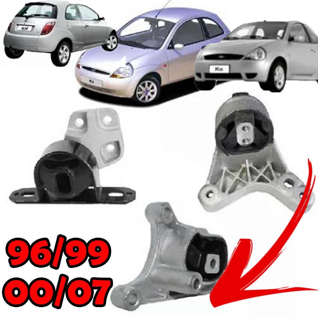 COXIM CÂMBIO MOTOR SUPORTE FORD KA ENDURA 96/99 ZETEC 00/07 96 97 98 99 00 01 02 03 04 05 06 07 80463 SHOCKBRAS