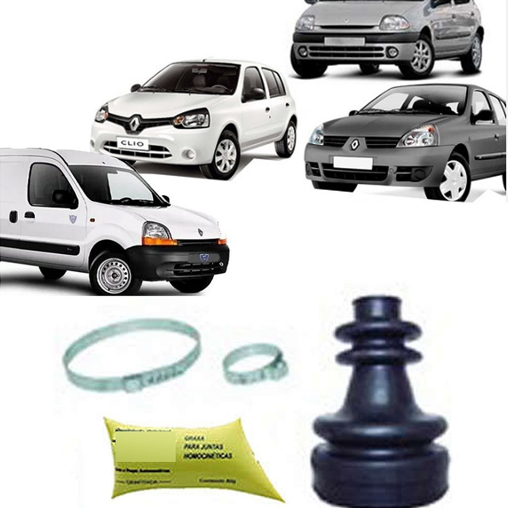 KIT COIFA HOMOCINÉTICO LADO CÂMBIO LADO DIREITO PASSAGEIRO CLIO KANGOO 98 99 00 01 02 03 04 05 06 07 08 09 10 11