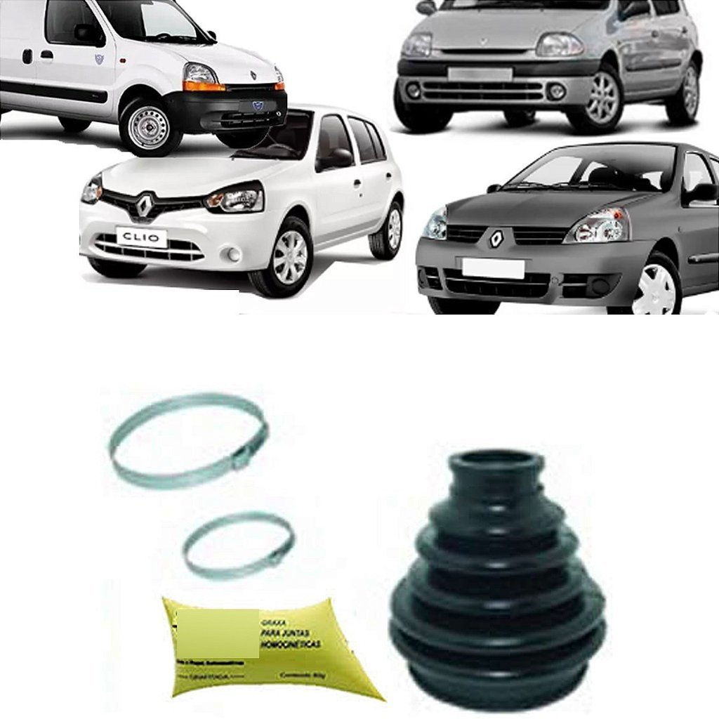 KIT COIFA HOMOCINÉTICO HOMOCINÉTICA LADO RODA CLIO 98/14 KANGOO 03/14 98 99 00 01 02 03 04 05 06 07 08 09 10 11 12 13 14