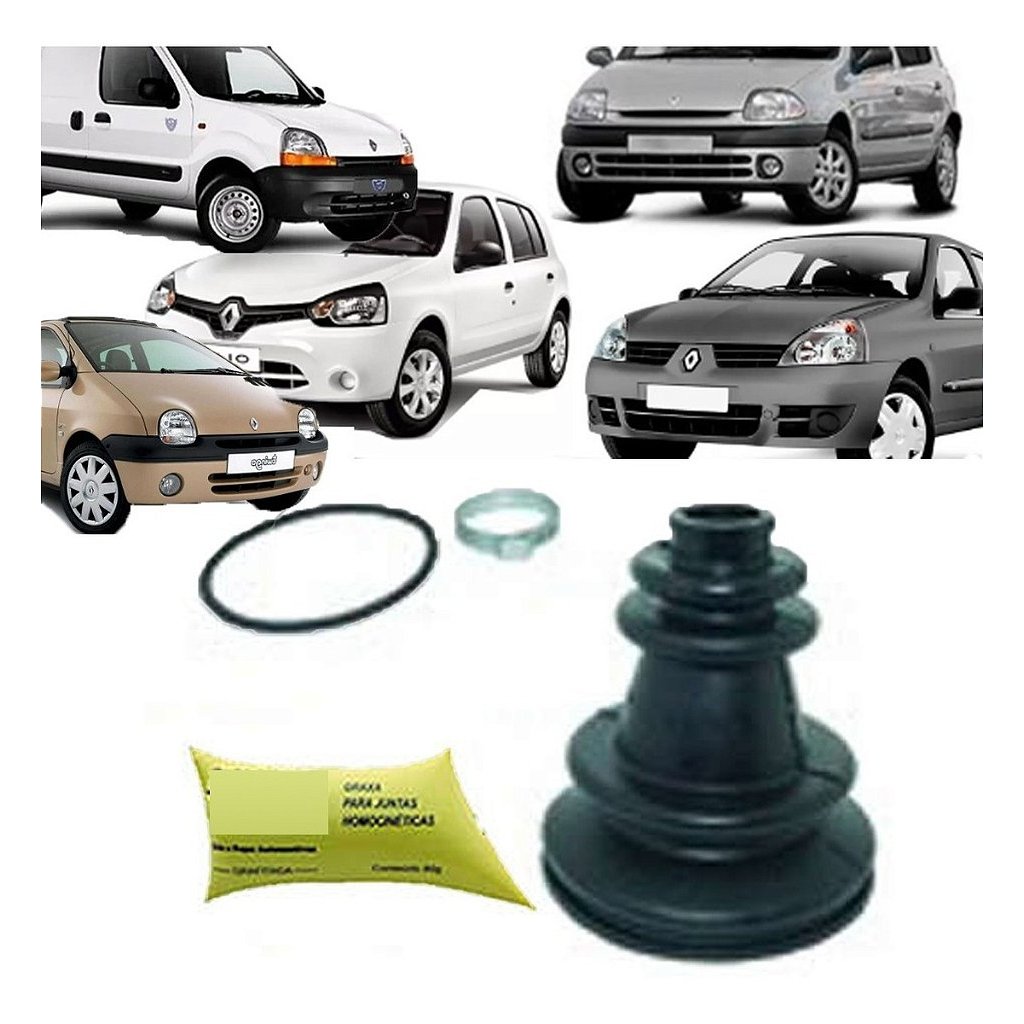 KIT COIFA HOMOCINÉTICO HOMOCINÉTICA LADO CÂMBIO CLIO KANGOO TWINGO 98 99 00 01 02 03 04 05 06 07 08 09 10 11 12 13 14