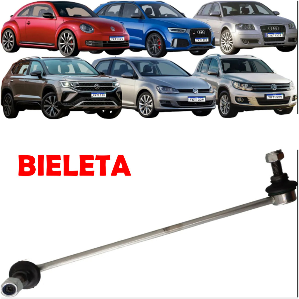 BIELETA SUSPENSÃO BARRA ESTABILIZADORA DIANTEIRA AUDI TT NEW FUSTA JETTA NEW BEETLE PASSAT TIGUAN 05 06 07 08 09 10 11