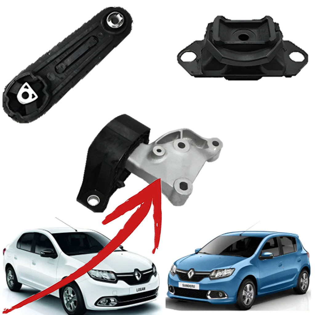 COXIM CÂMBIO MOTOR SUPORTE RENAULT SANDERO LOGAN DUSTER 1.6 8V 14/22 14 15 16 17 18 19 20 21 22 SHOCKBRAS
