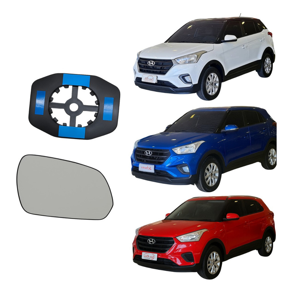 Vidro Espelho Retrovisor Hyundai Creta 2021, 2022 até 2025