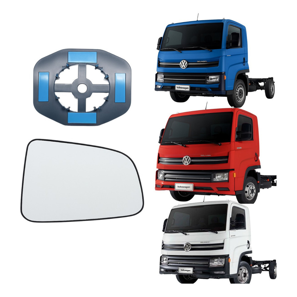 Vidro Espelho Retrovisor Caminhão Volkswagen Delivery Convex