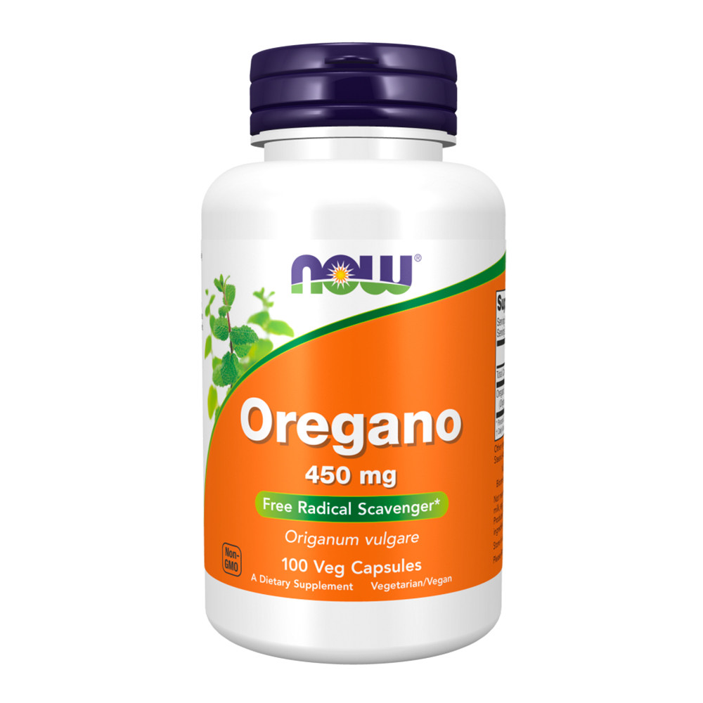 Orégano Now Foods 450mg 100 Cápsulas Suplemento Vegetal