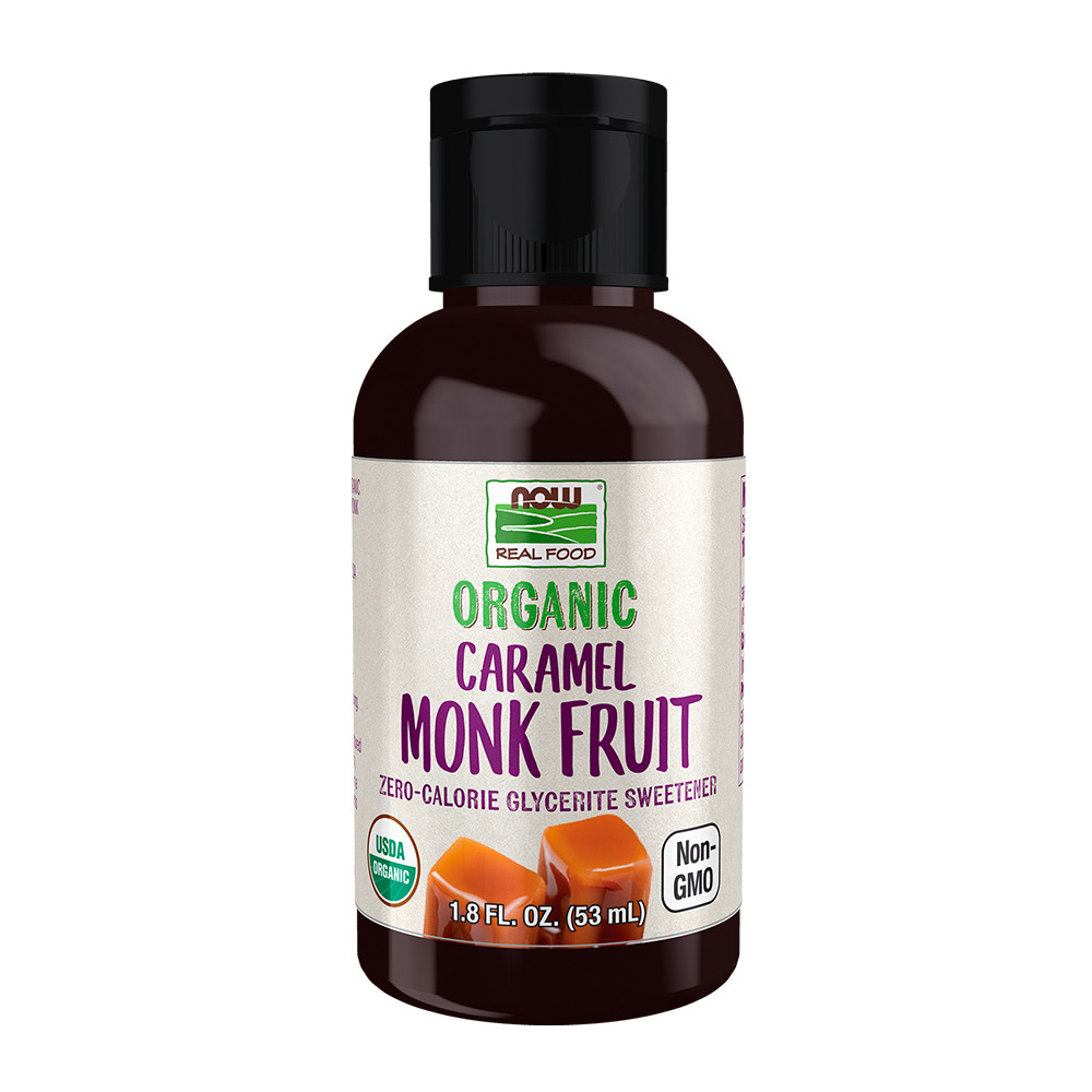 Now Foods Adoçante Monk Fruit Caramelo Líquido Zero Cal em Oferta na Shopee