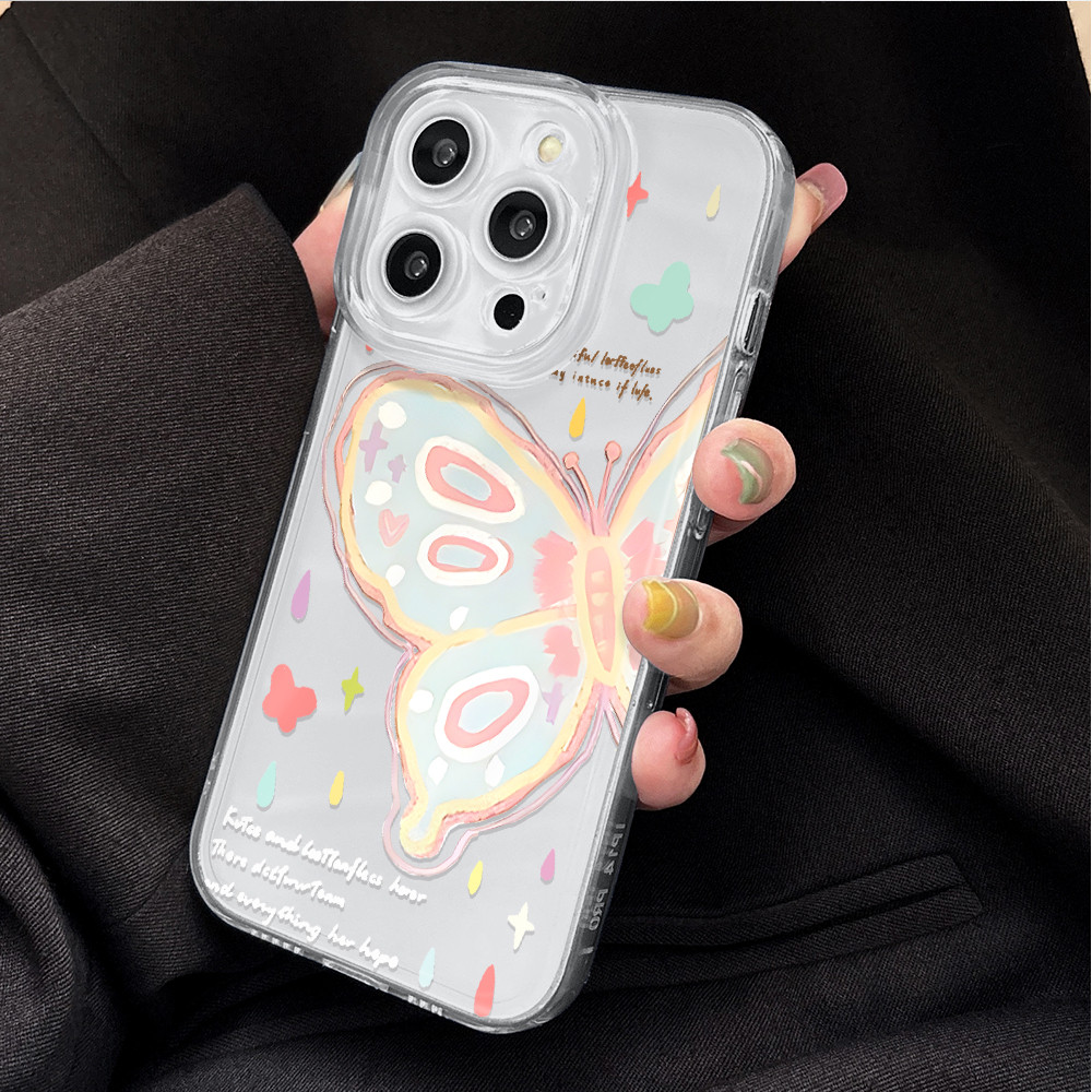 Detalhes do Capinha Capa Para Xiaomi Redmi Note 14 4G Borboleta Transparente Silicone De Celular 0274TSY