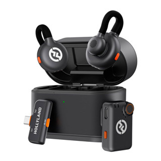 Microfone Lapela Sem Fio Hollyland LARK M2S Duo, USB-C Vlog em Oferta na Shopee