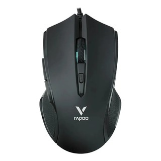 Mouse Gamer Rapoo V20S Óptico 6200 DPI Com Fio 6 Botões Programáveis RGB PC