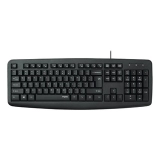 Teclado Rapoo NK2600 USB Original ABNT 2 Com Fio Macio Durável Pc Notebook