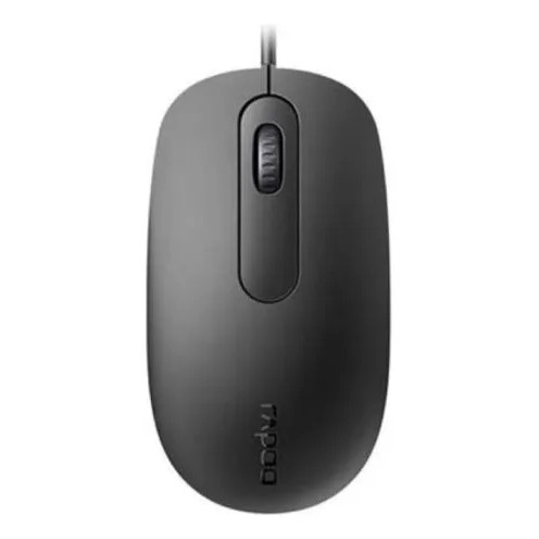 Mouse Com Fio Rapoo N200 Preto Usb 3.0 1600 Dpi Optico