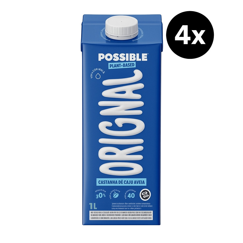 Kit 4X Bebida Vegetal Possible Sabor Leite 1L em Oferta na Shopee