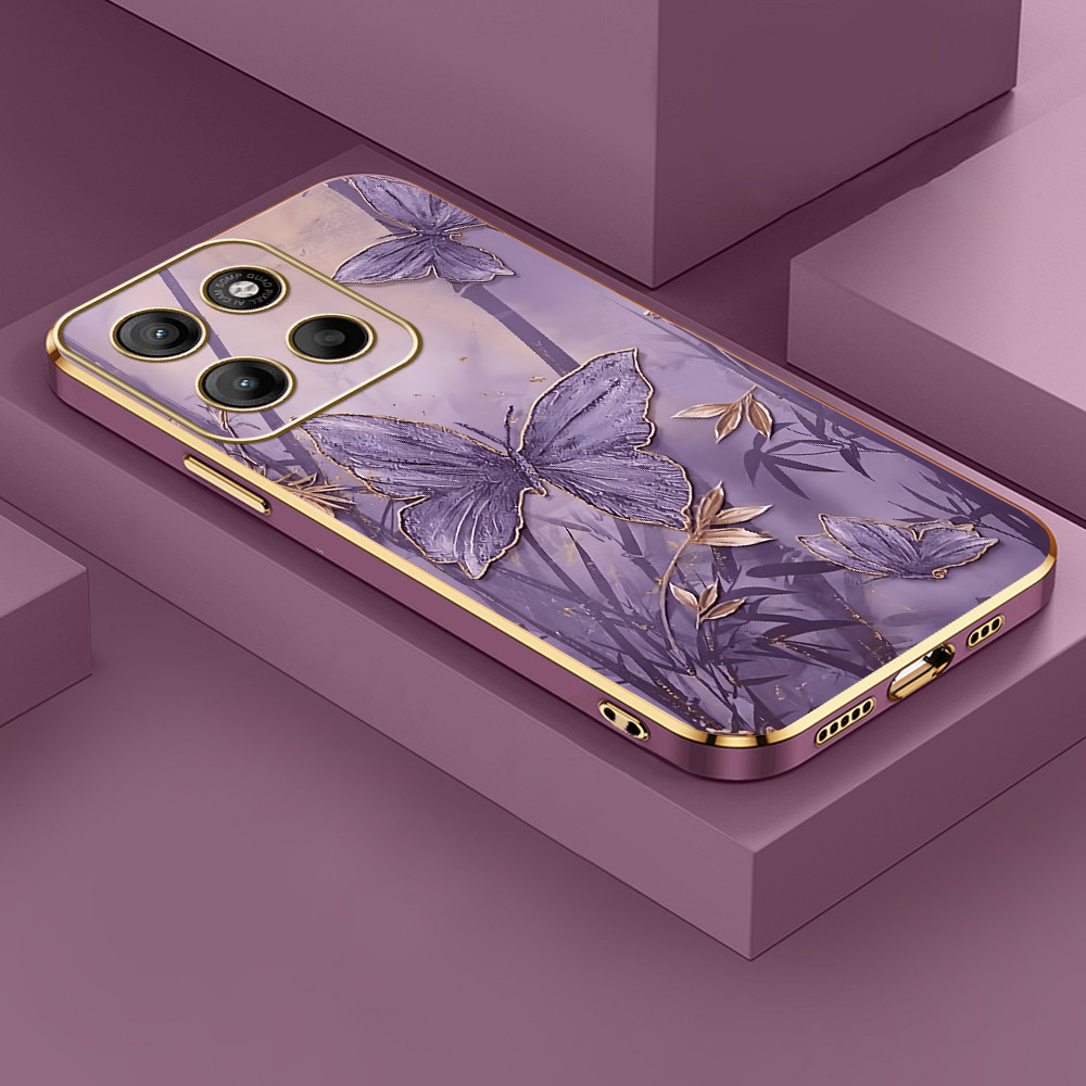 Capinha Para Motorola Moto G15 Capa De Brilho Borboleta Case DD 1184 em Oferta na Shopee