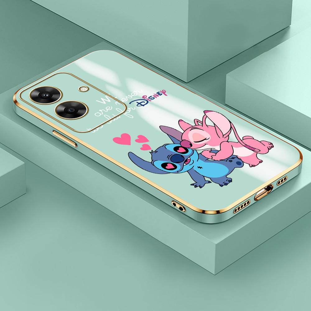 Capinha Para Realme Note 60 60X Narzo N61 Capa De Brilho Stitch Case DD 1219