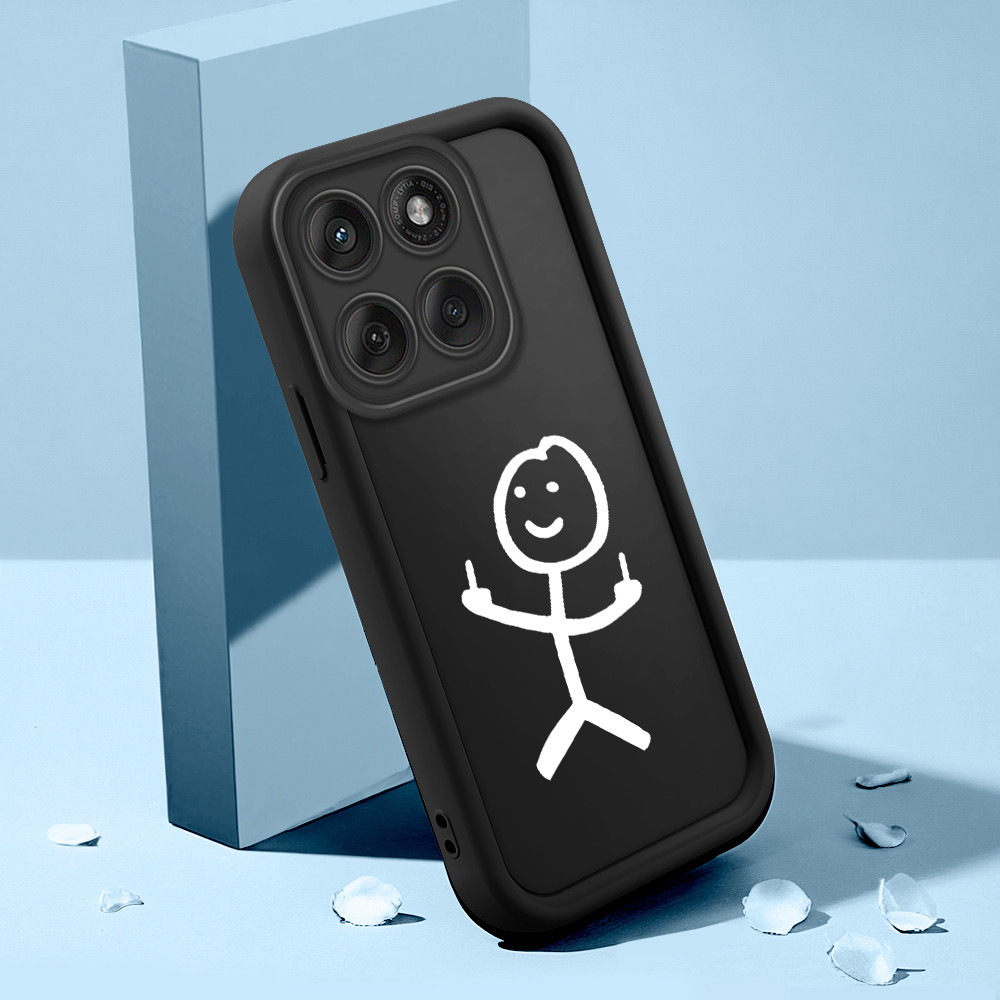Capinha Para Motorola Moto Edge 60 Fusion 5G Case Normal Capa De Celular Preto Macio Silicone 5111 TYB em Oferta na Shopee