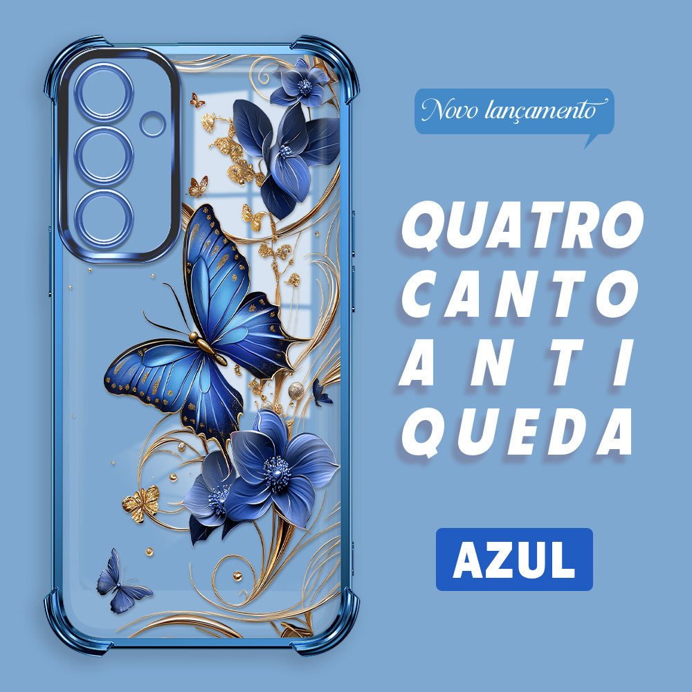 Capa Para Samsung Galaxy A55 5G Transparente Capinha 0647 FS