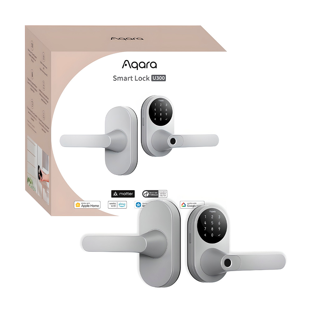 Fechadura Inteligente Aqara U300 Biometria NFC e Chave Cinza